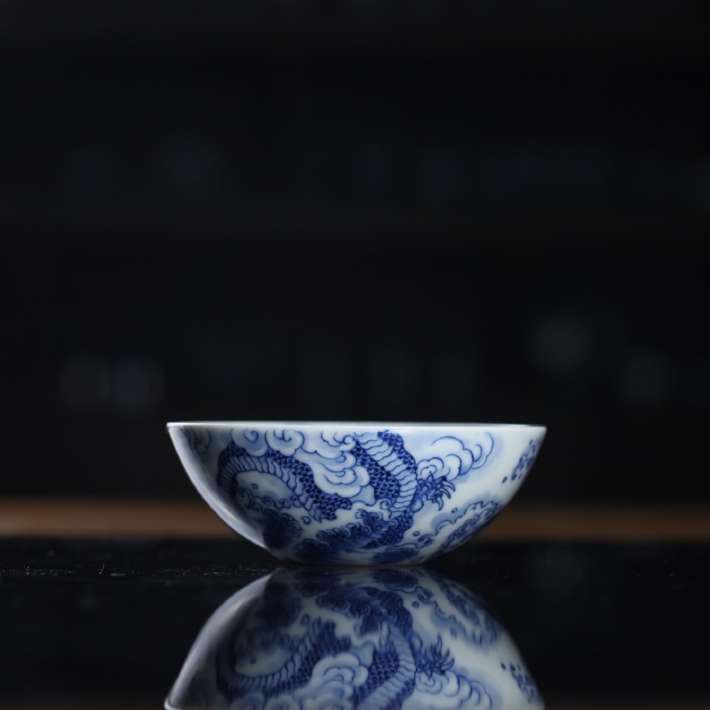 海水龙纹普耳杯