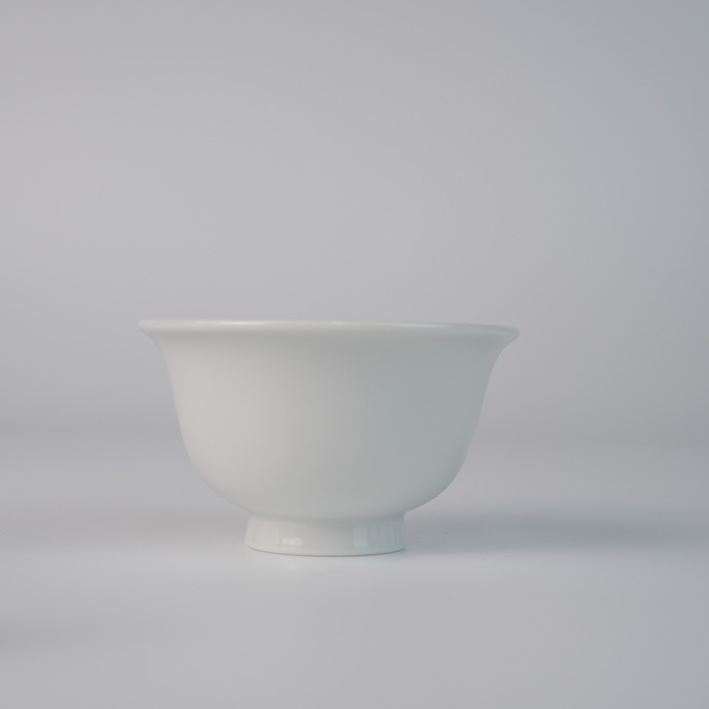 刘建锋窑白胎大压手杯