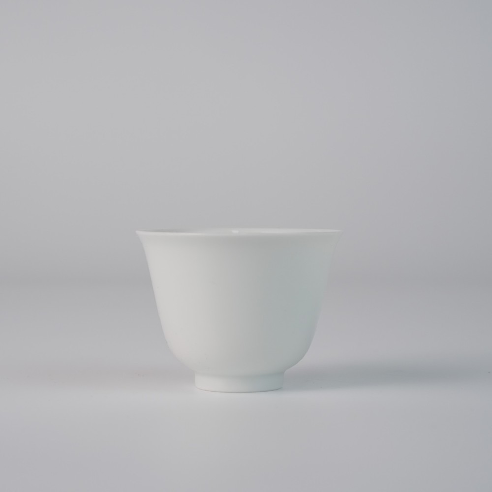 刘建锋窑白胎花神杯