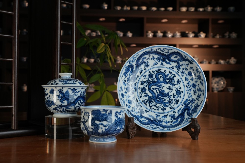 刘建锋窑仿明缠枝穿花龙系列