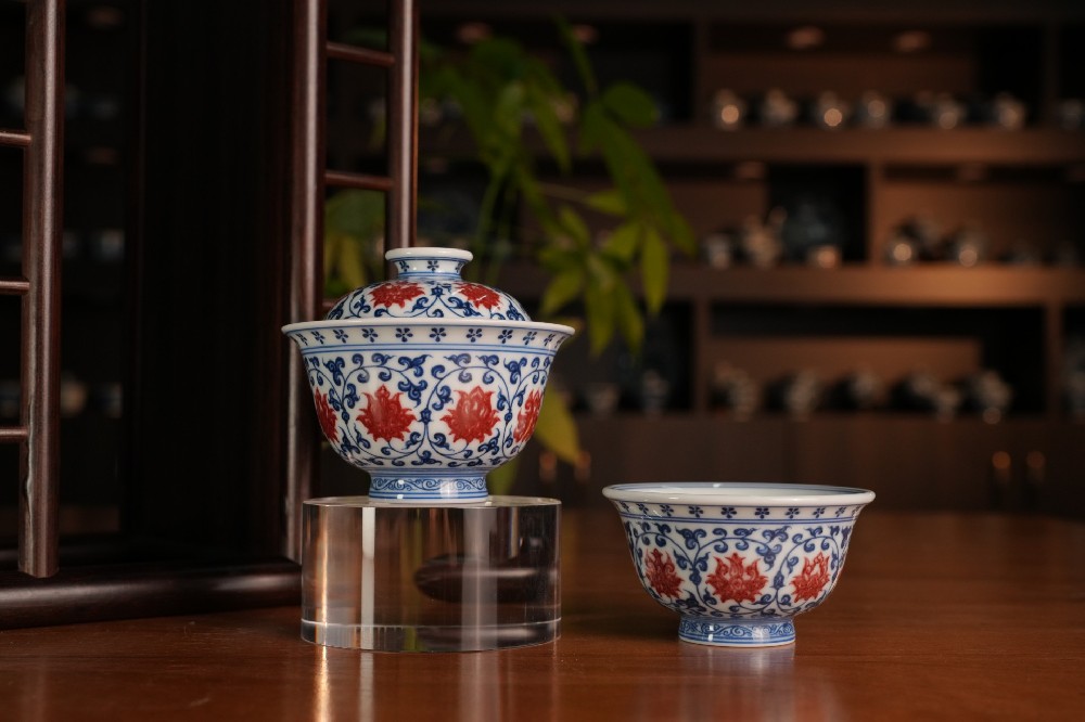 刘建锋窑青花釉里红缠枝莲系列