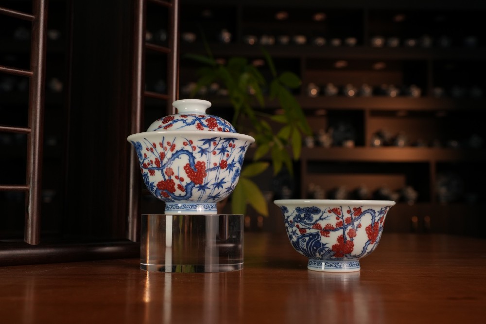 刘建锋窑青花釉里红松竹梅系列