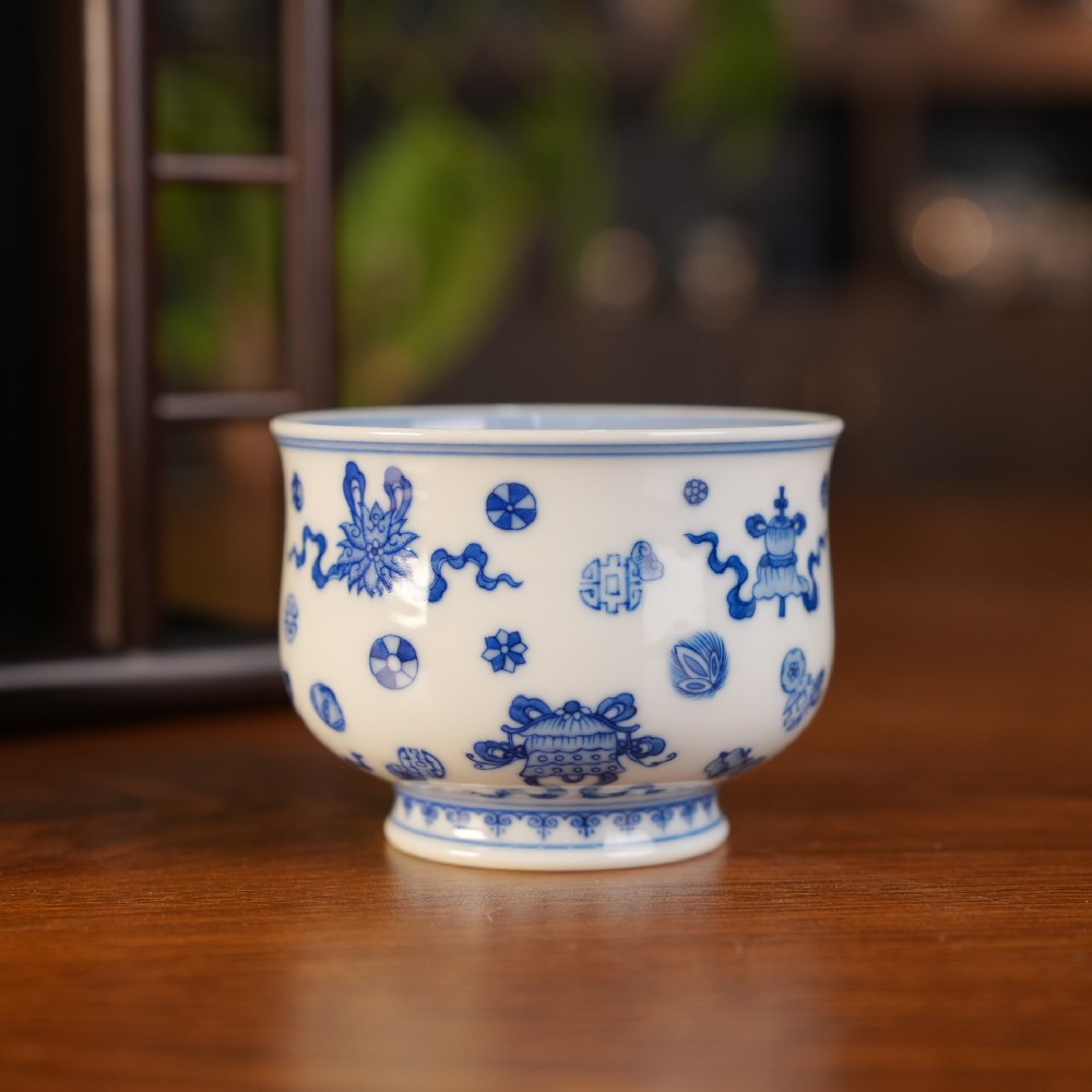 刘建锋窑仿明八宝炉式杯