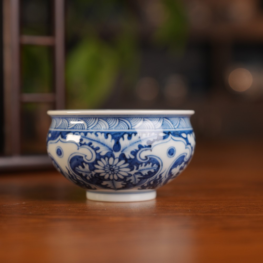 刘建锋窑仿元如意香炉杯