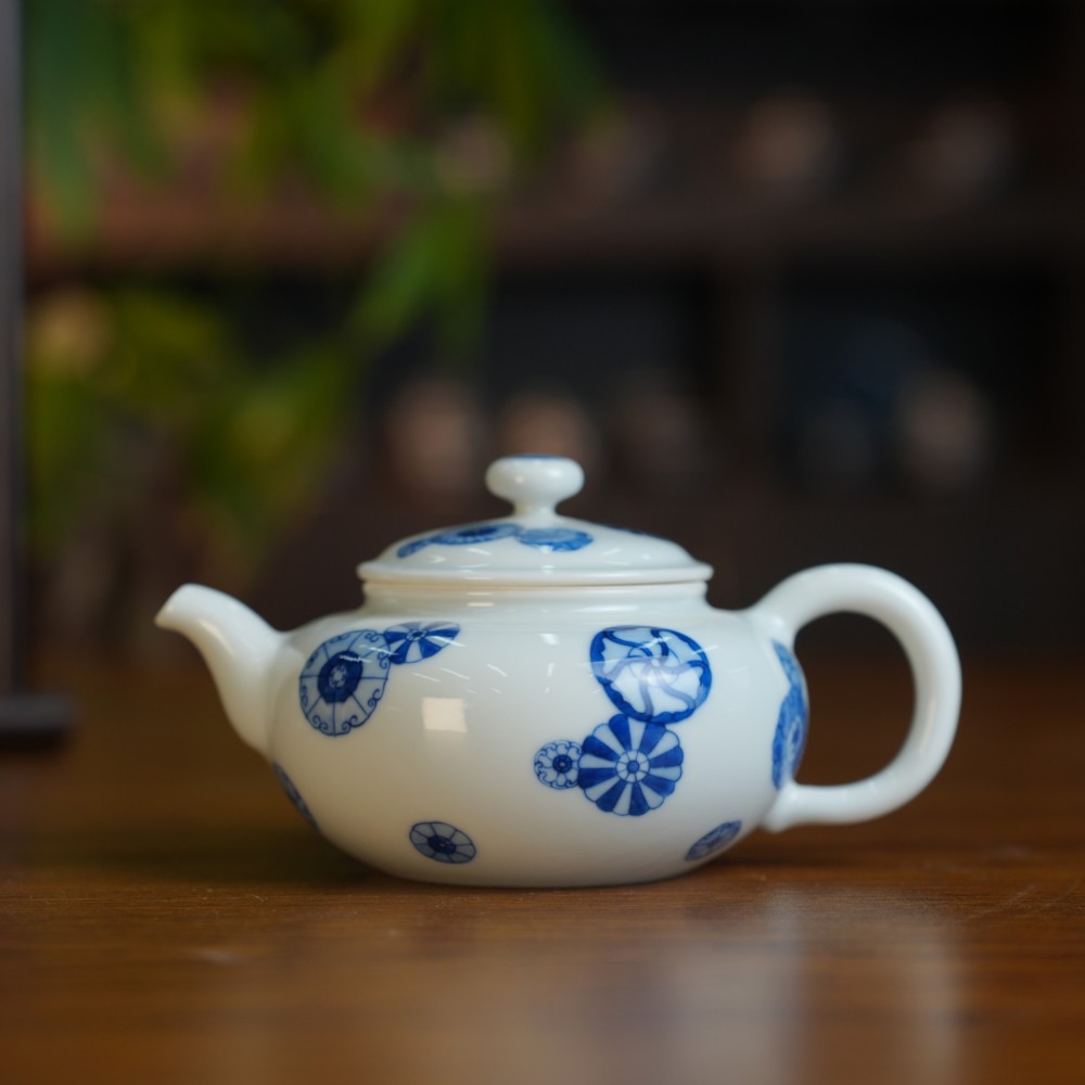 刘建锋窑皮球花茶壶