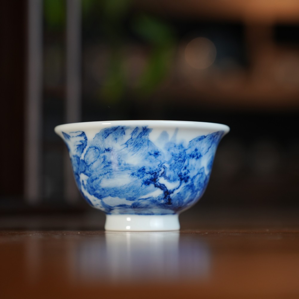 刘建锋窑山水大压手杯